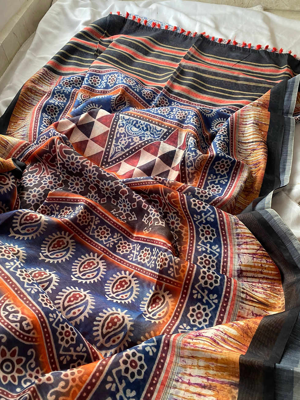 Thumbnail: Kalamkari -  Raw cotton 