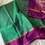 Thumbnail: Toned Green Multiline Vairaoosi - Soft silk
