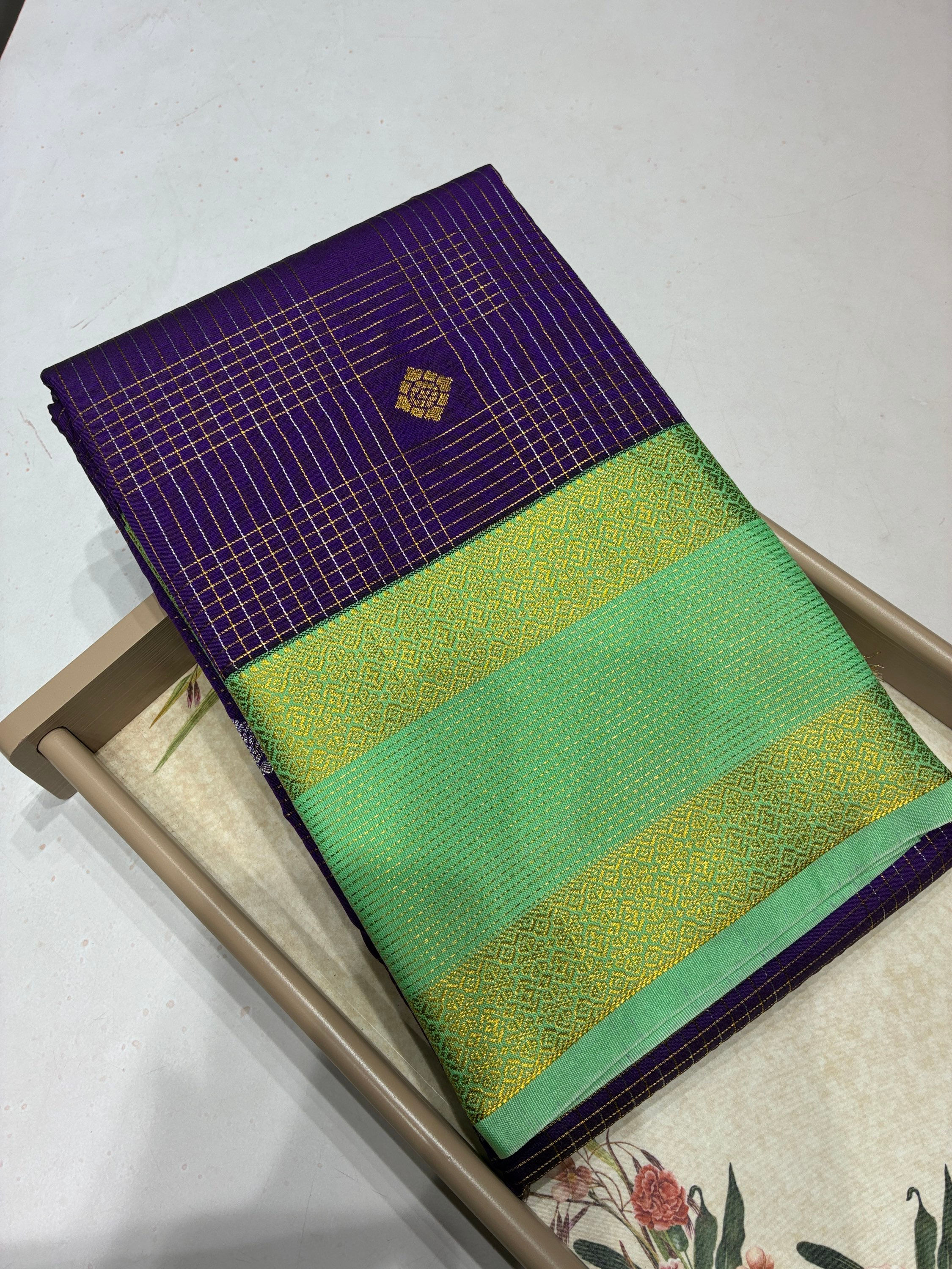 Violet seagreen meena checks