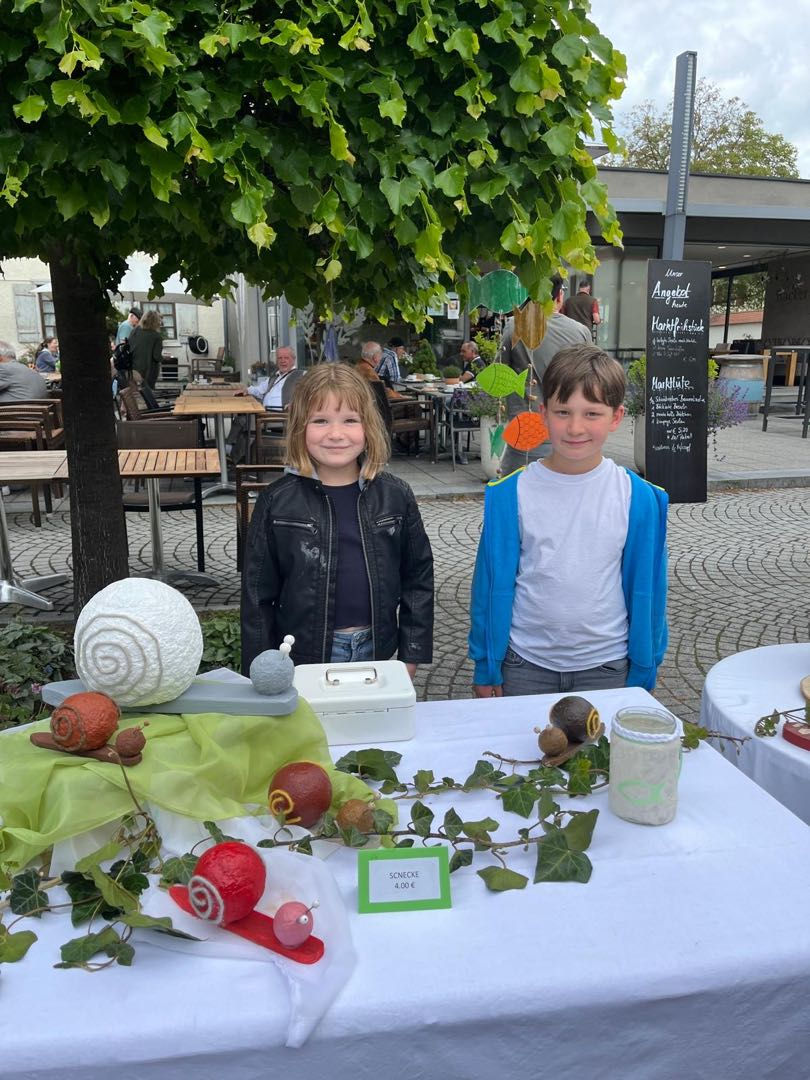 Münsterschule auf dem Wochenmarkt