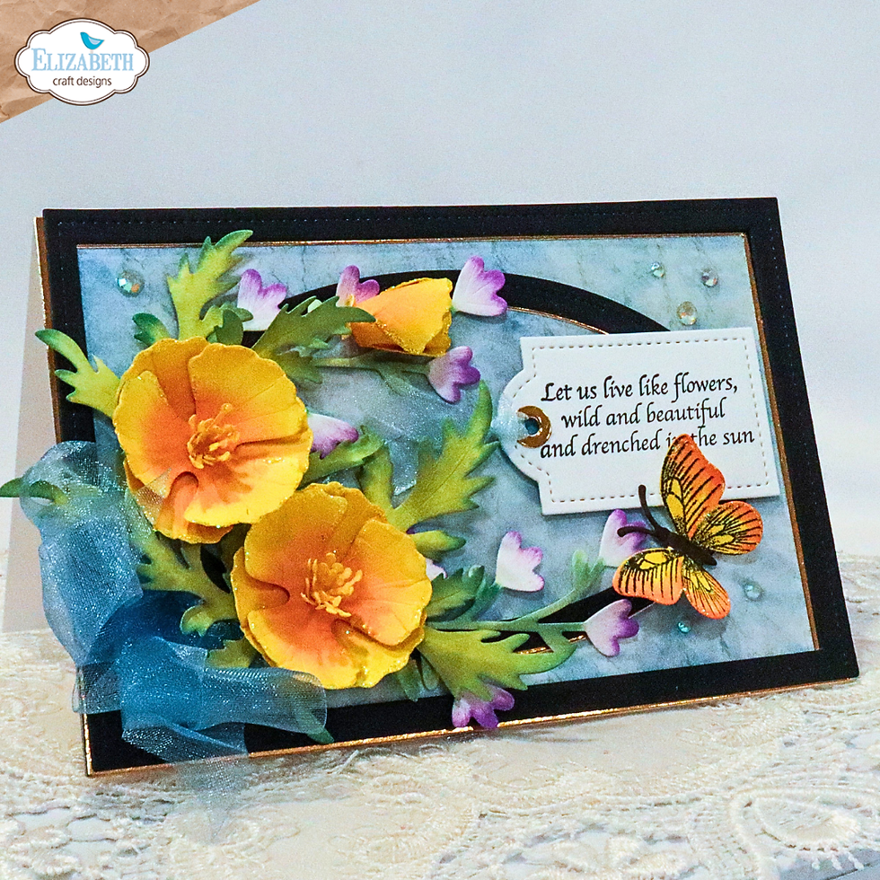 Thumbnail: Elizabeth Craft Designs - Dies - Bloom Wildy Sentiments - CS460