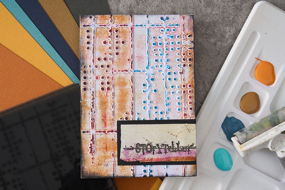 Thumbnail: Sizzix Multi-Level Embossing Folder Dot Matrix by Seth Apter-666904