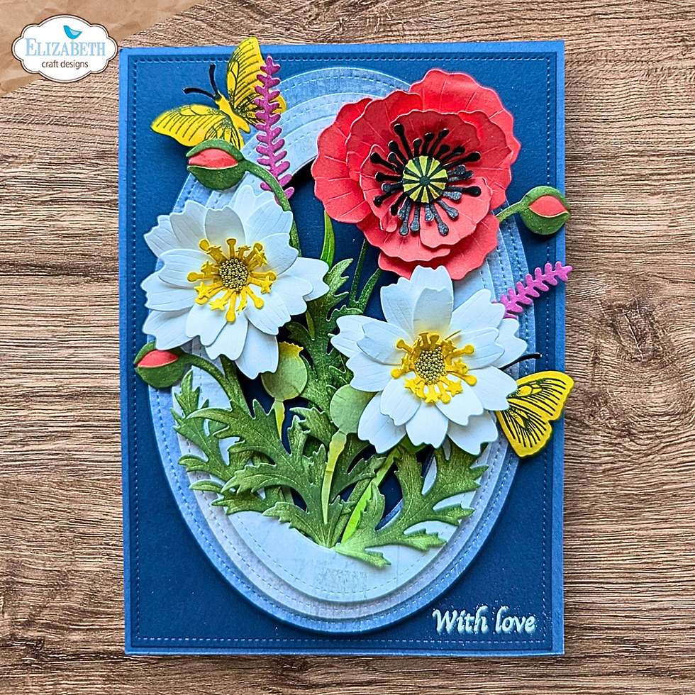 Thumbnail: Elizabeth Craft Designs - Dies - Wild Poppy - 2376