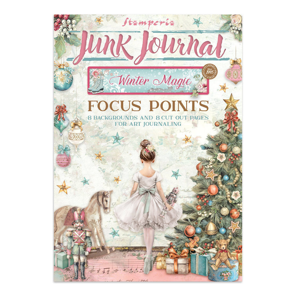 Stamperia - Printed Art Junk Journal Focus Points A5 A5 - Winter Magic - SBJKS04