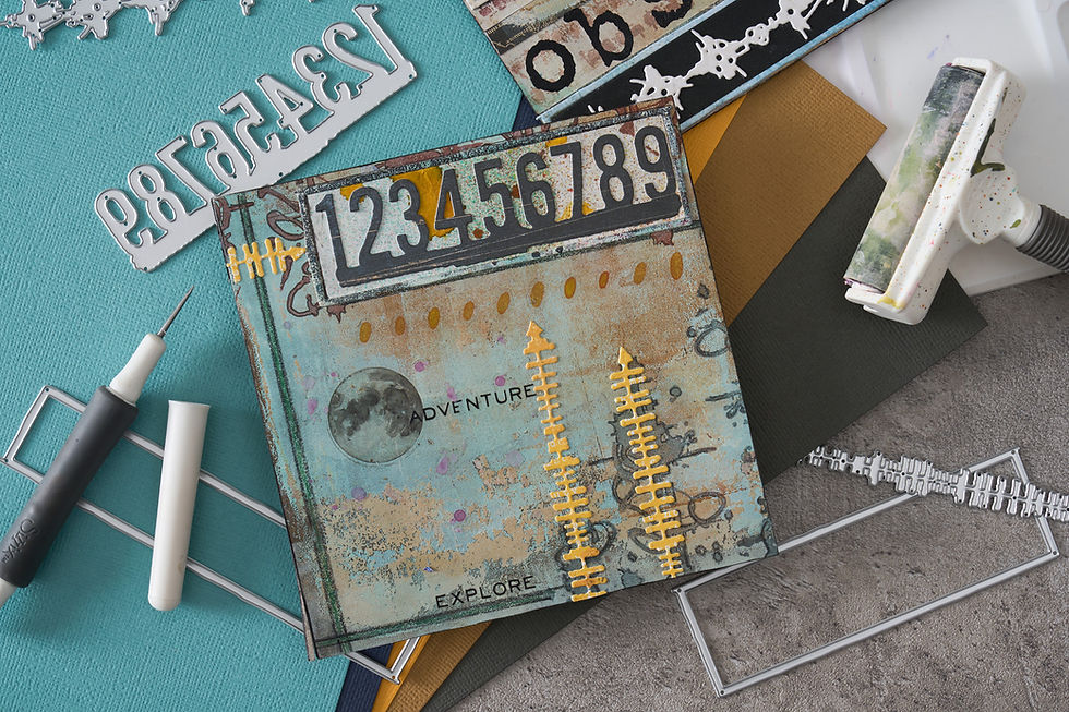 Thumbnail: Gently Used - Sizzix Thinlits Die Set 7PK Borderlines by Seth Apter-666906