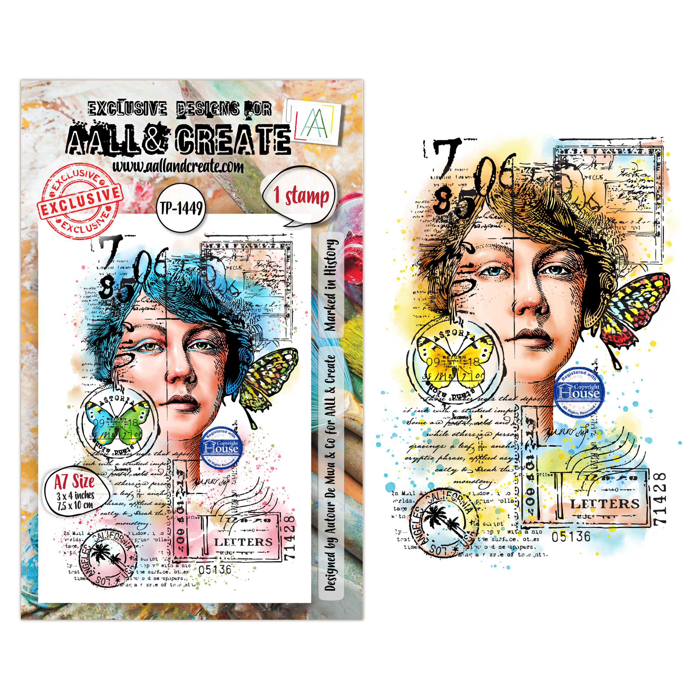 AALL and Create - A7 - Stamp Sets - Marked in History - AALL-TP-1449