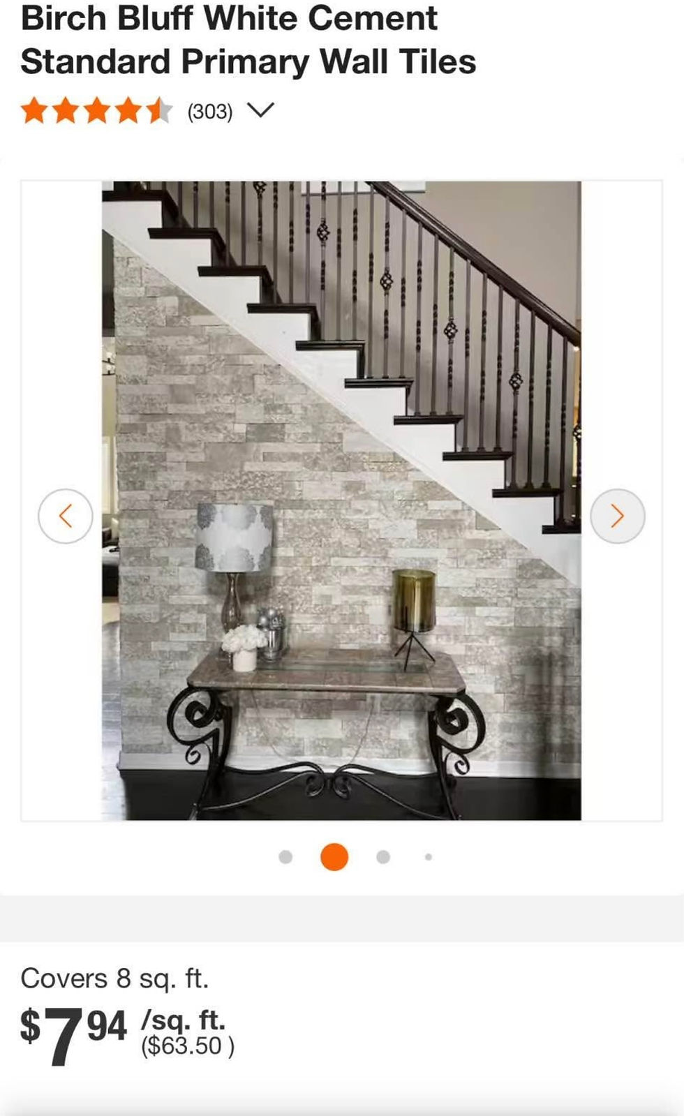 Thumbnail: Stone wall tiles 72sq ft