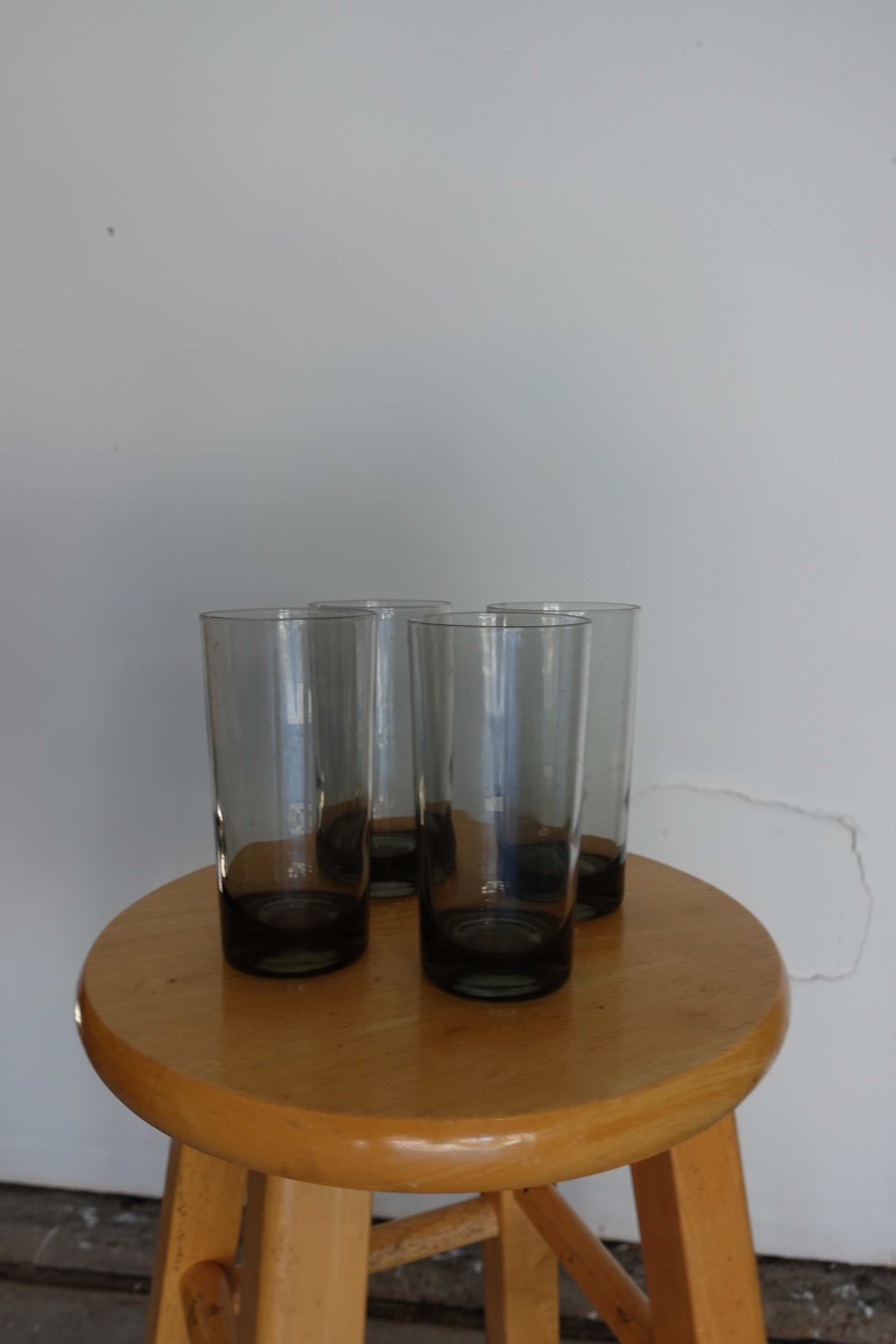 POSTMODERN TALL SMOKED GLASSES