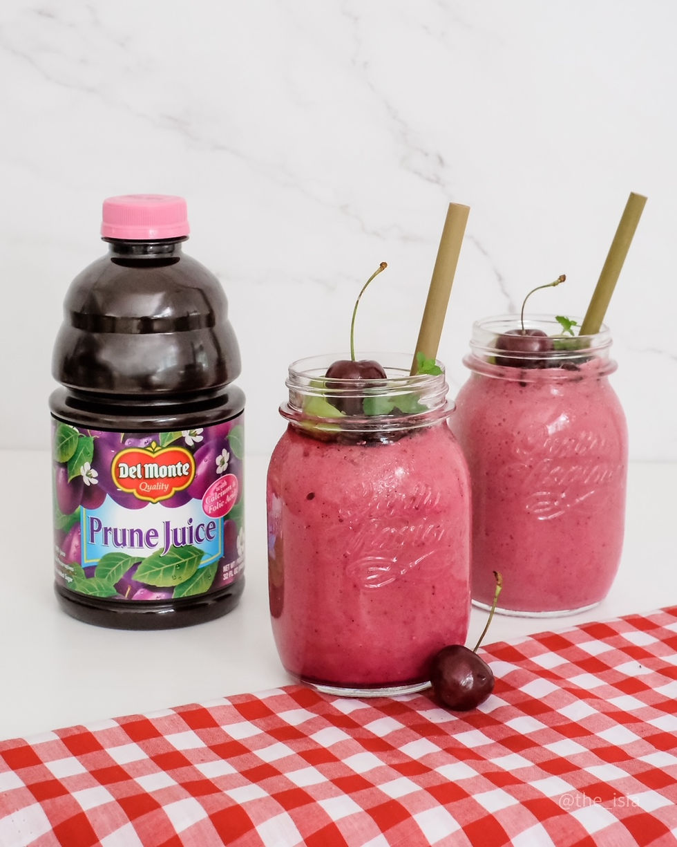*NEW* Cherry Prune Breakfast Smoothie with Chia Seeds & Raisins