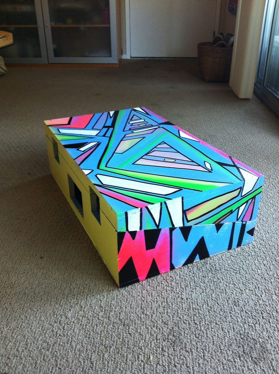 Artwork before metal hardware