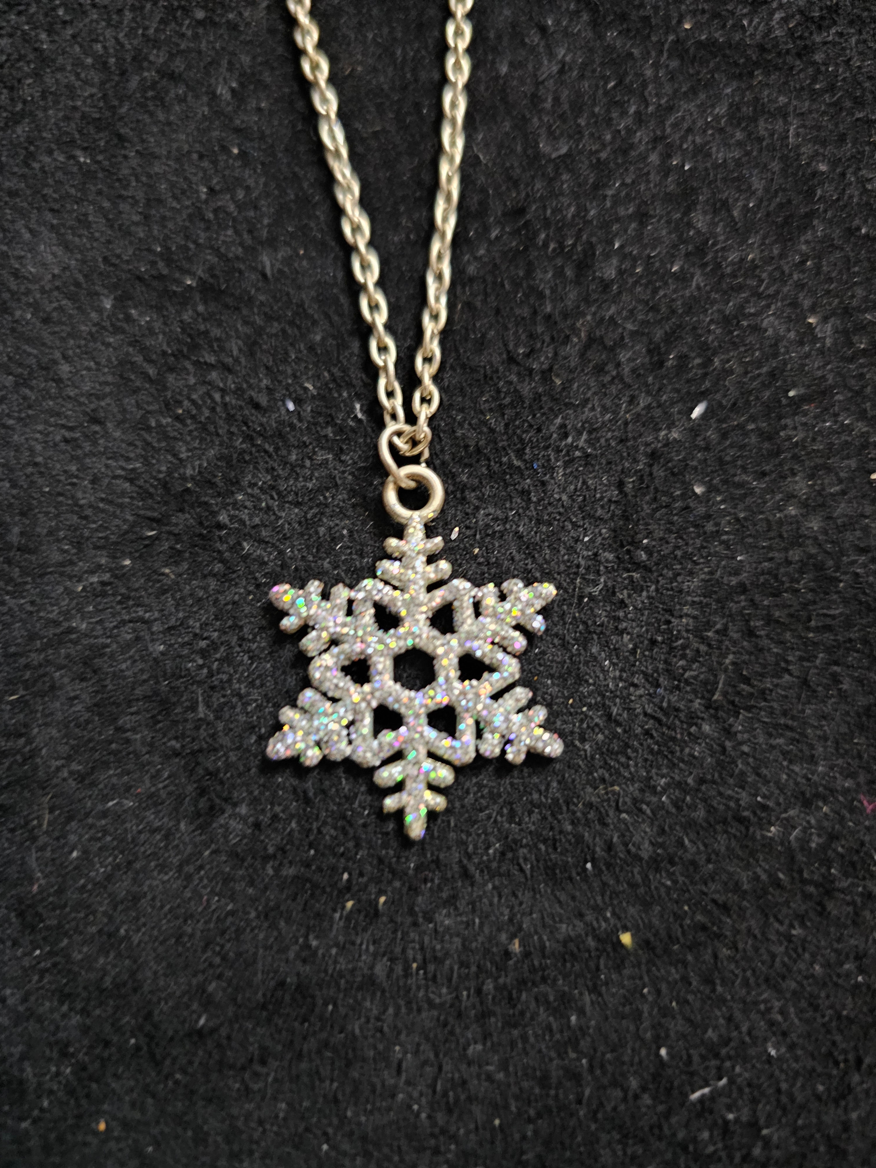 Sparkling Snowflake Necklace