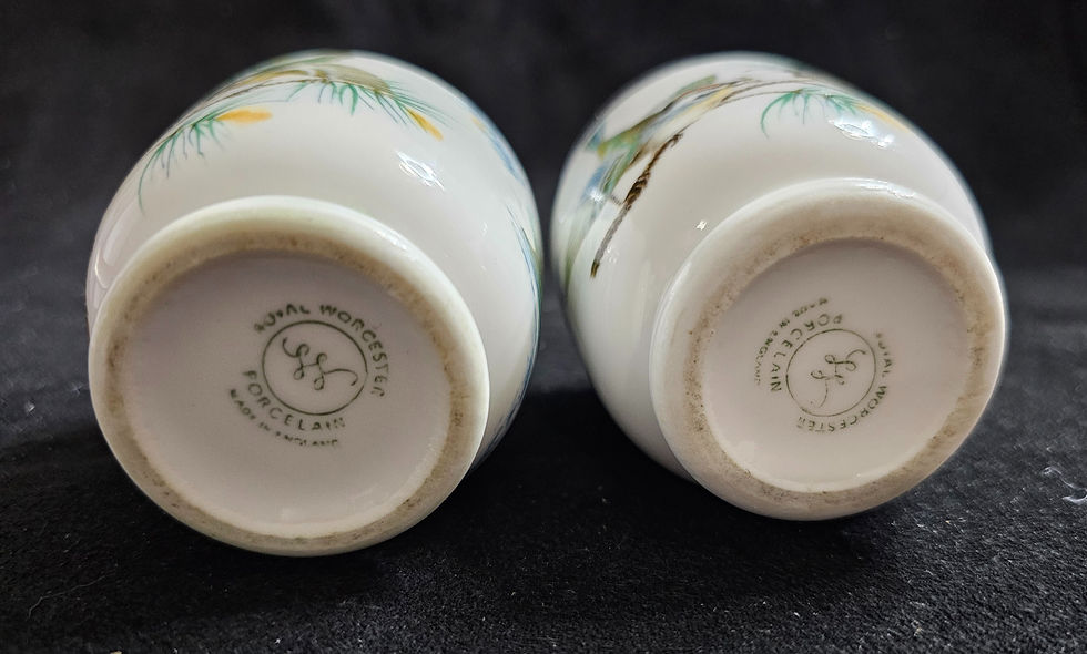 Thumbnail: Duval Worchester Porcelain Sugar Bowls
