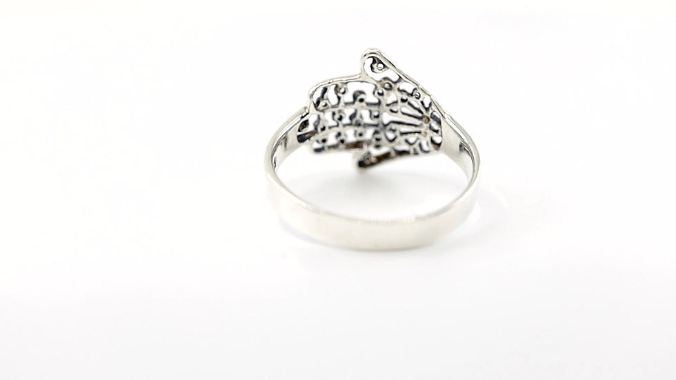 Thumbnail: Sterling Silver Hamsa Ring