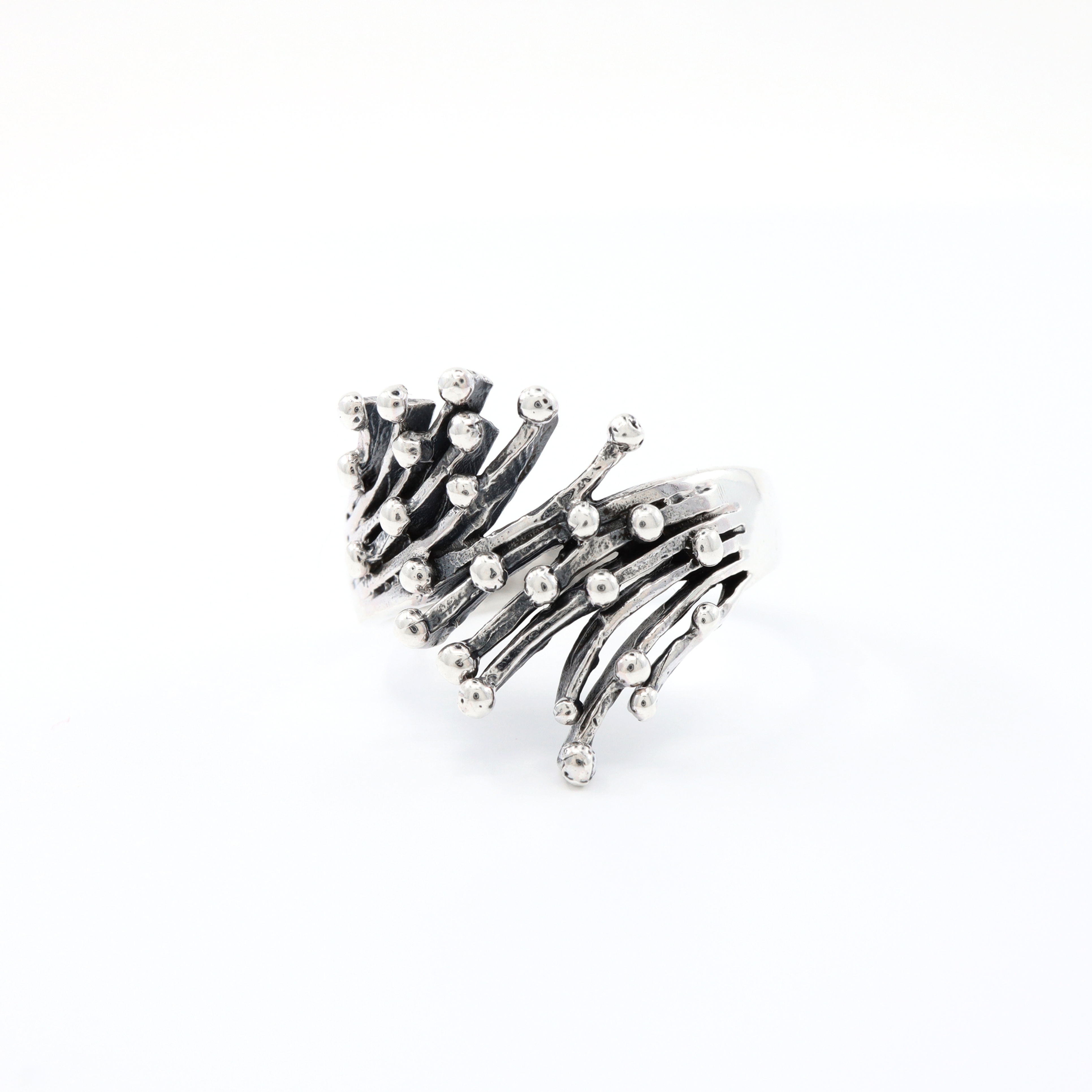 Sterling Silver Berry Branch Ring