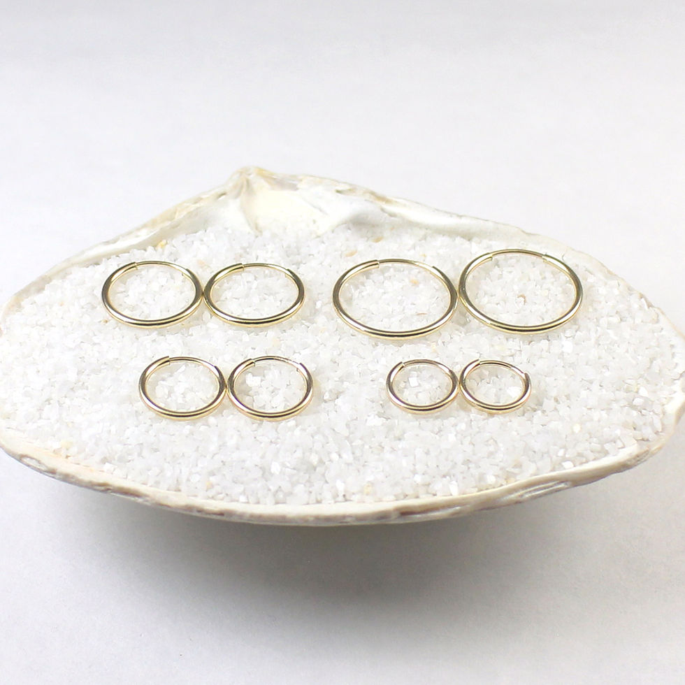 Thumbnail: 14K Gold Filled Hoop Earrings