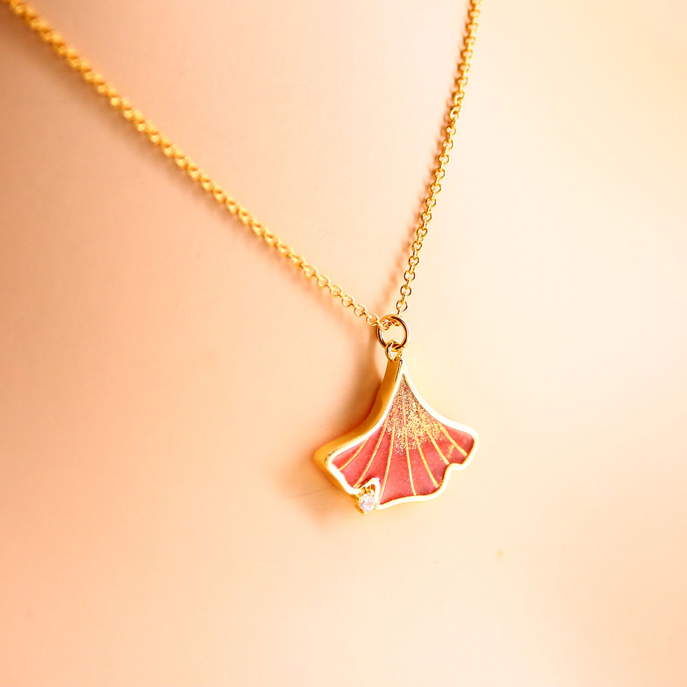 Thumbnail: Aurora Ginkgo  Necklace
