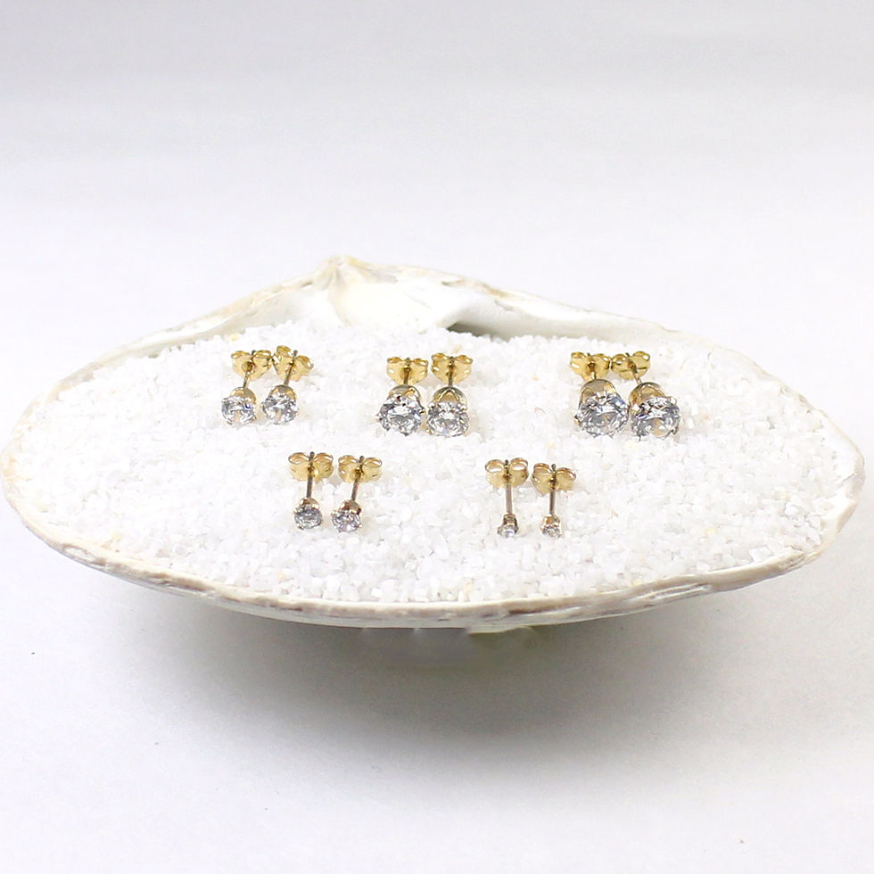 Thumbnail: 14K Gold-Filled CZ Ear Studs