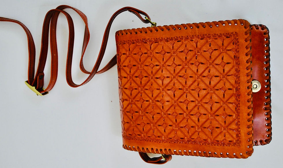 Thumbnail: Patterned Leather Cross Body Bag