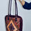 Thumbnail: Leather Handpainted Shantiniketan Bag With All Round Zip