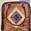 Thumbnail: Leather Handpainted Shantiniketan Bag With All Round Zip