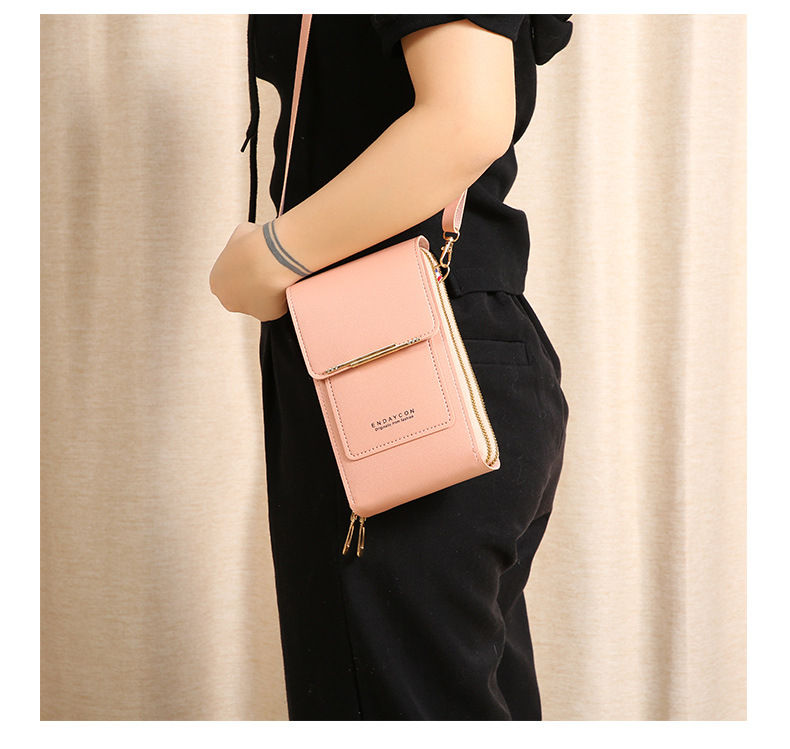 Thumbnail: Buylor Bolso Women Bag Touch Screen Cell Phone Purse Soft Leather Shoulder Bag F
