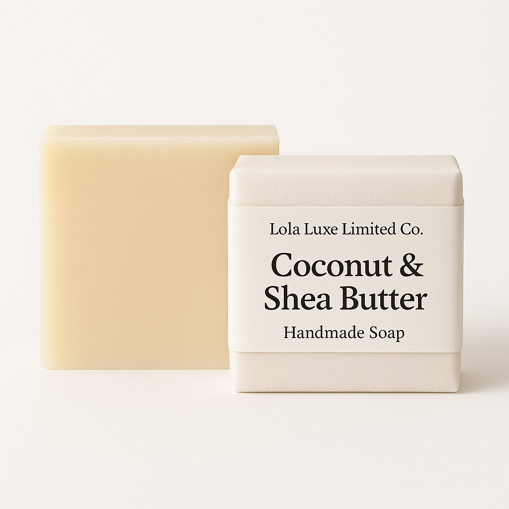coconut and shea butter handmade soap