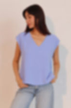 Matte Crepe Low Back Loose Top www.jkembers.com
