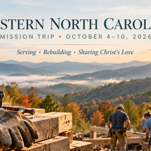 Western North Carolina Mission Trip Day 1: A Little Sore, A Lot of Heart