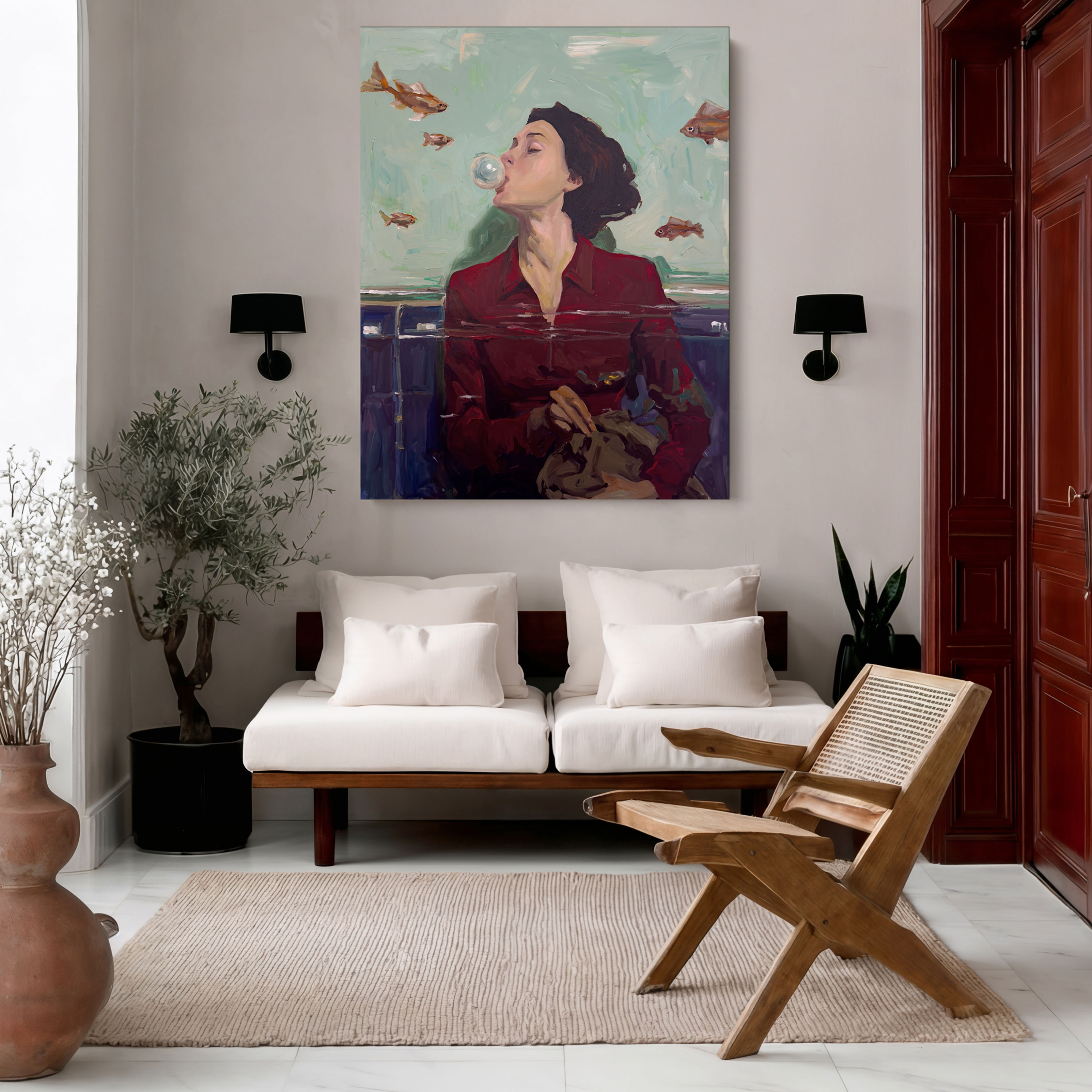 Golden Bubble - Canvas Print