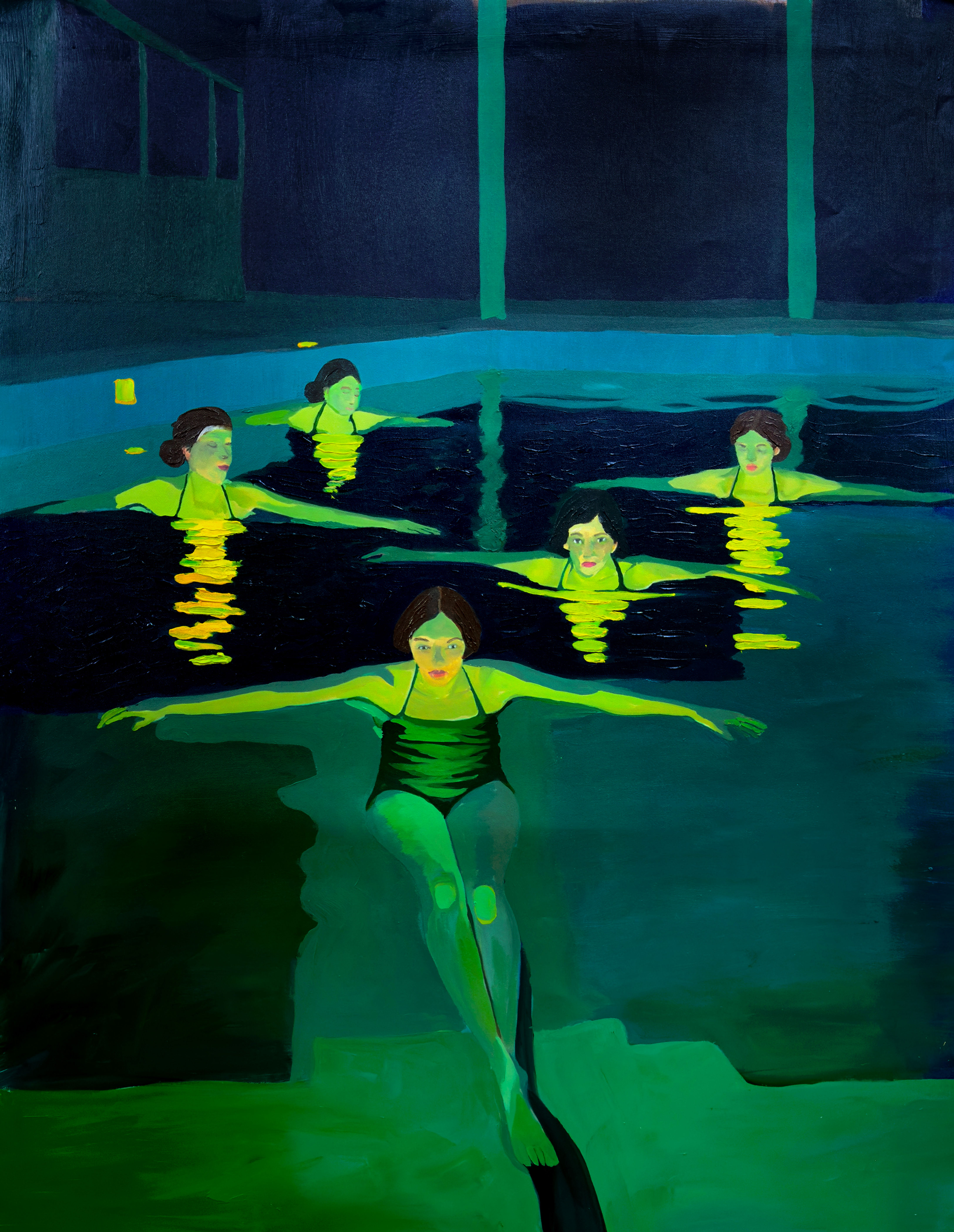Swimming in silence Original Painting