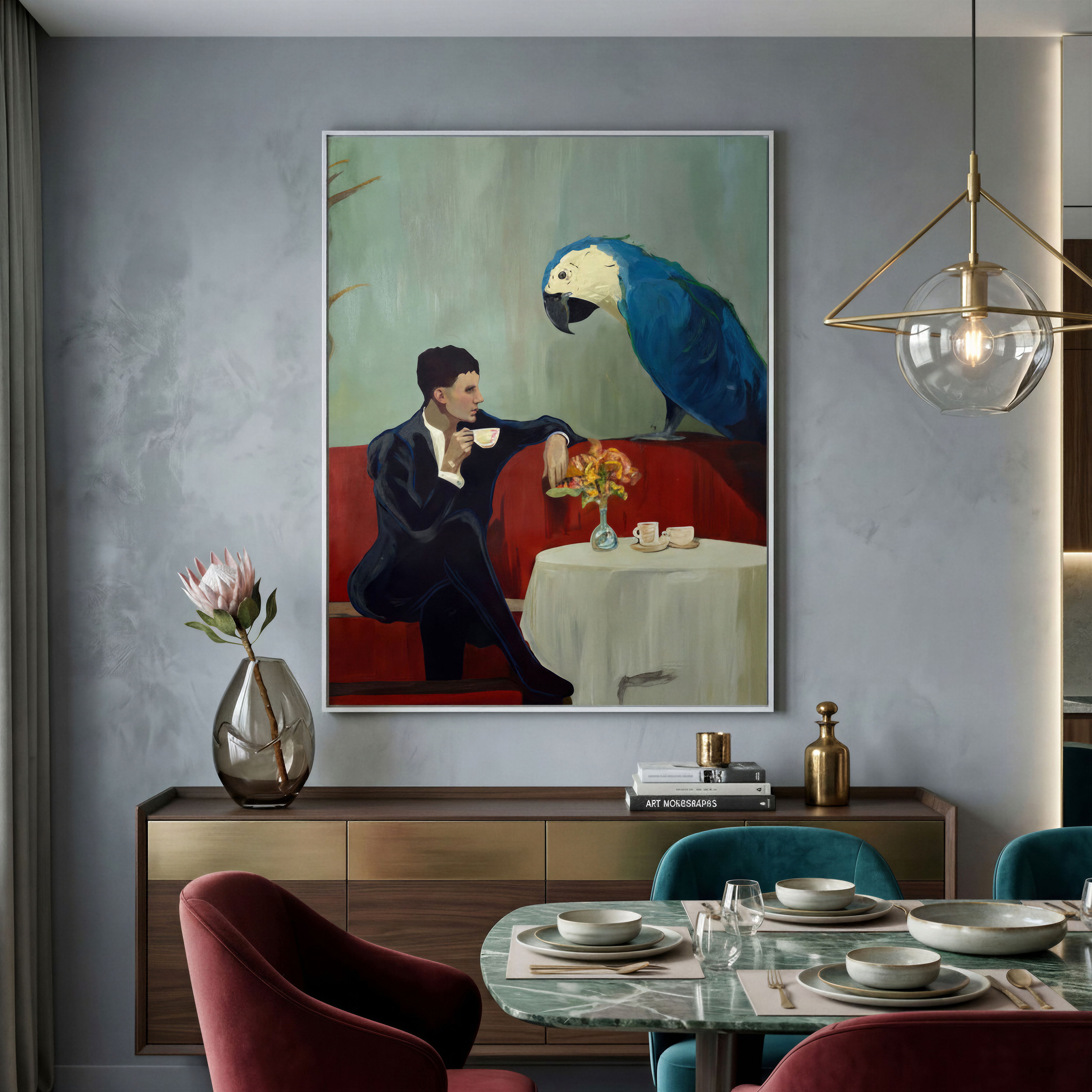 Cafe Creature - Canvas Print*