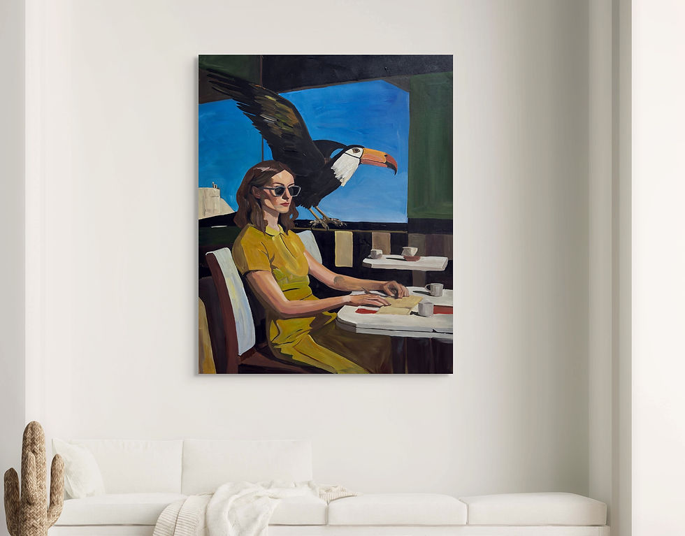 Thumbnail: Silent company Canvas Print