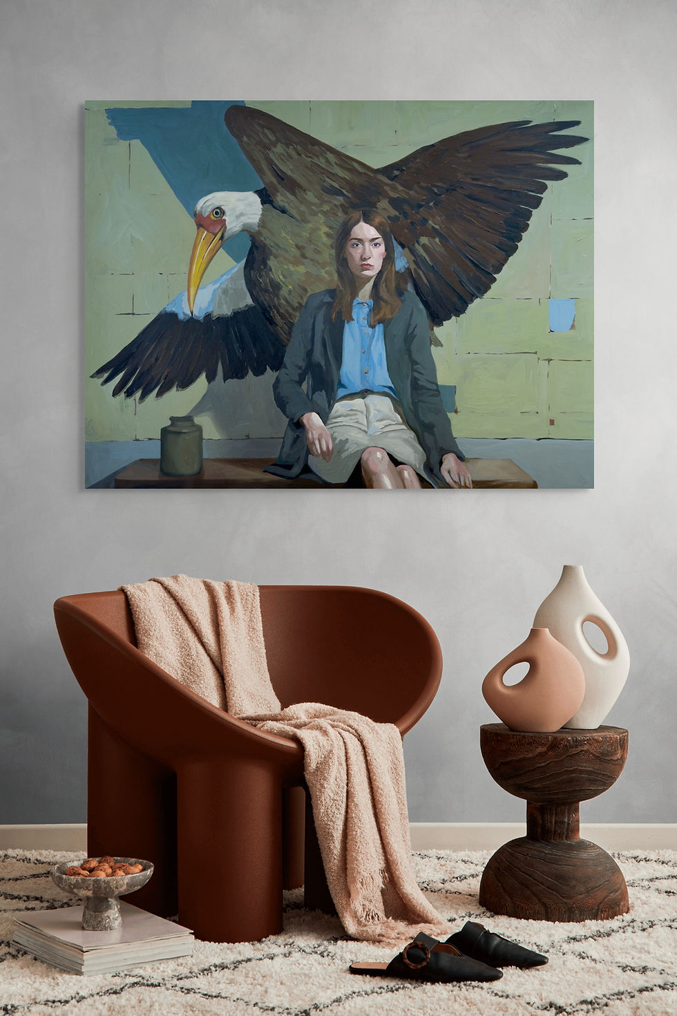 Thumbnail: Feathered eclipse Canvas Print