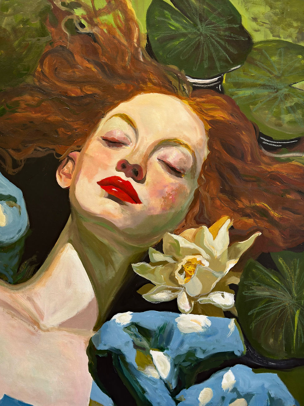 Thumbnail: The Lily Lounge - Original Painting
