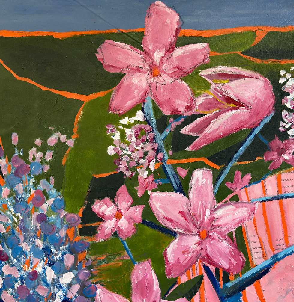 Thumbnail: Bloom in Blues - CONTEMPORARY Original Painting