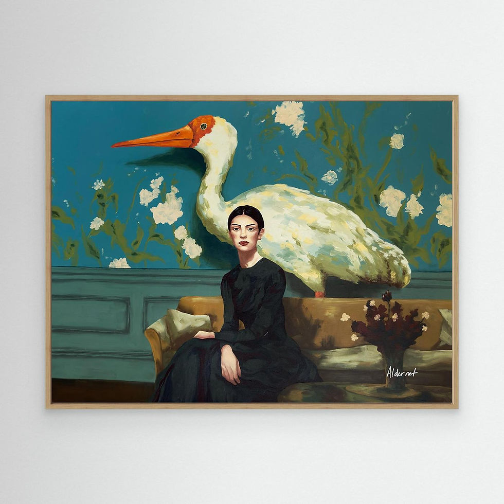 Thumbnail: Crane Your Neck - Canvas Print*