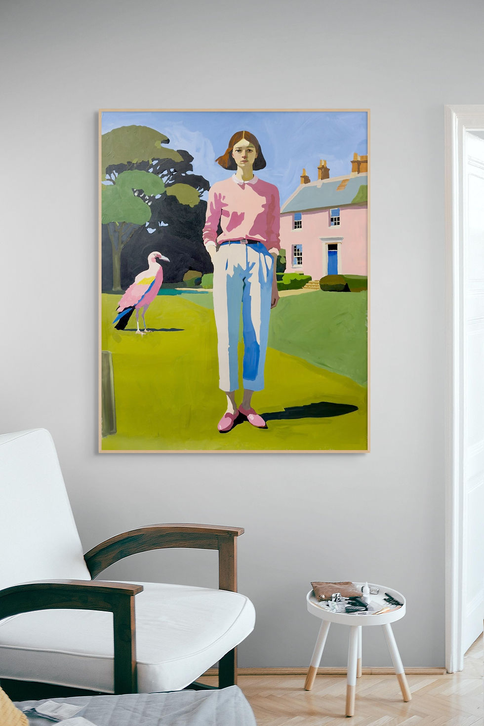 Thumbnail: Coral cottage Canvas Print
