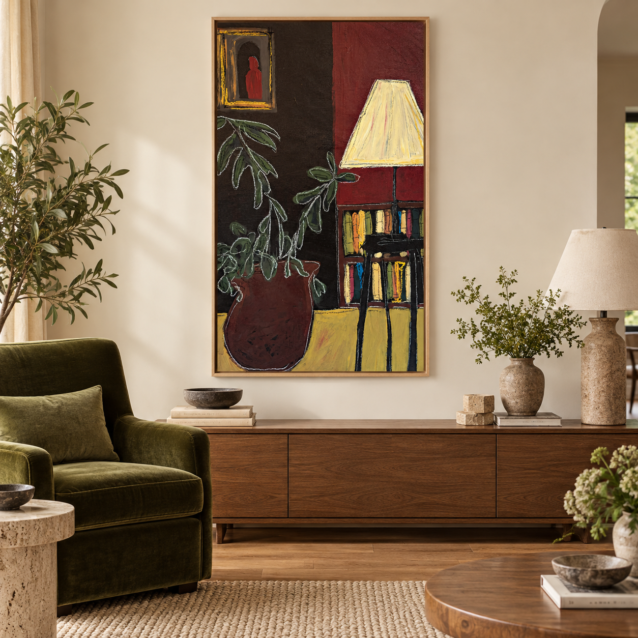 What Grows in the Dark - UNFRAMED CONTEMPORARY Original Painting