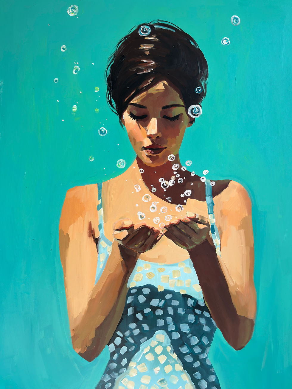 Thumbnail: Bubble Wishes - Canvas Print