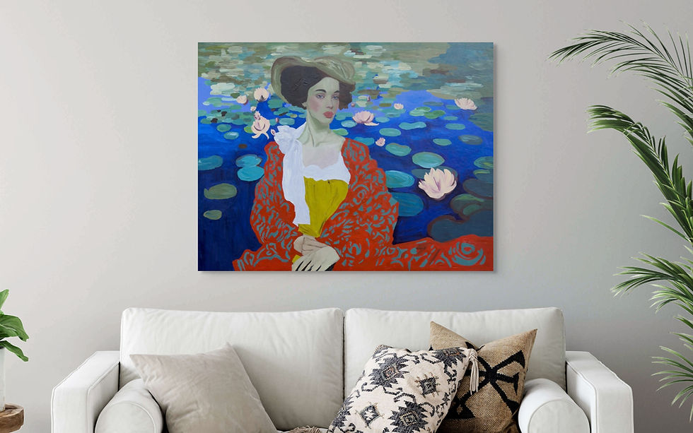 Thumbnail: The tranquil shore Canvas Print