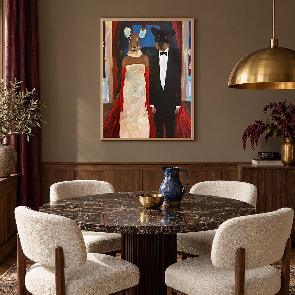 Thumbnail: BG 22 - The Dress Code Said Animals - Original Painting