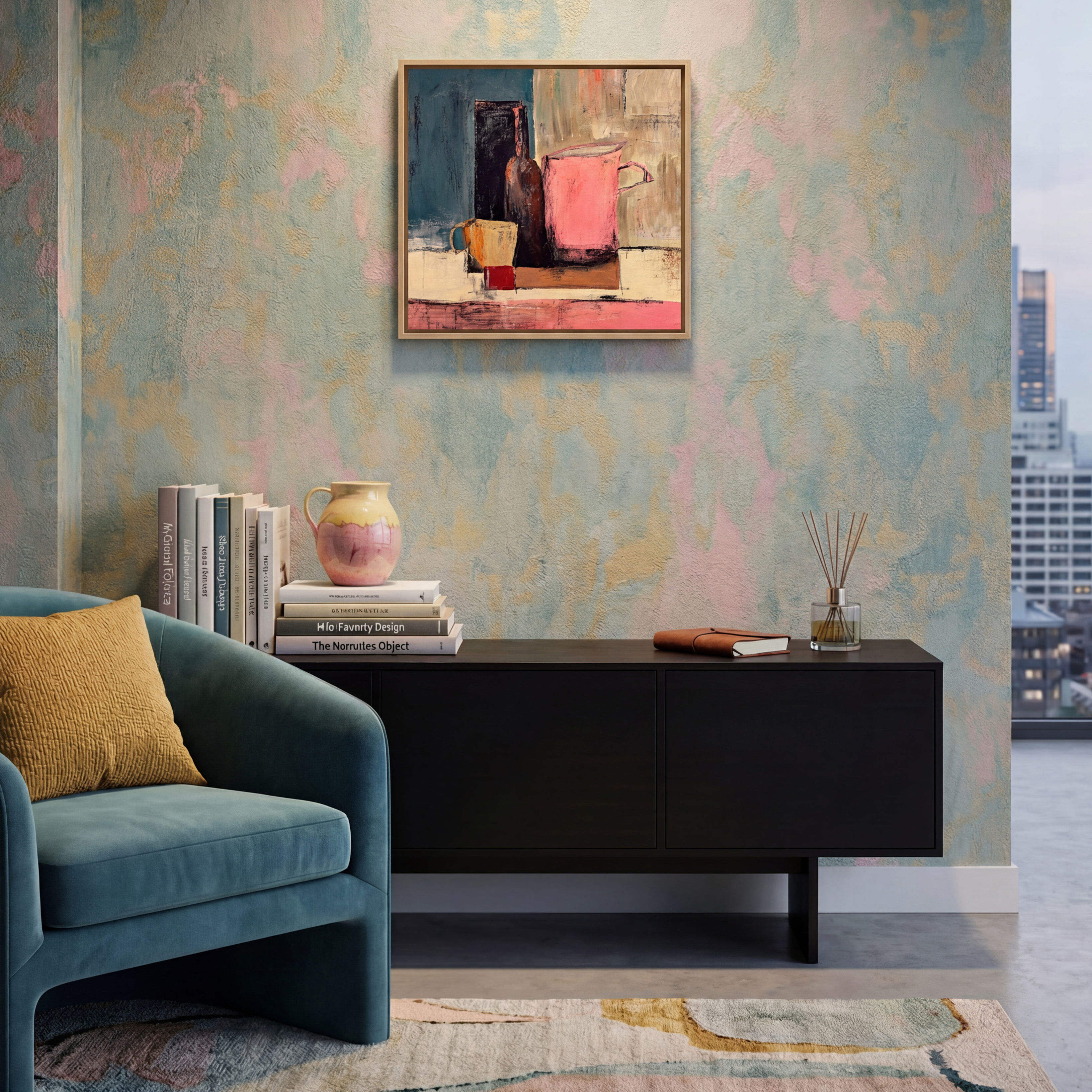 The Last Cup Before Leaving - CONTEMPORARY Original Painting