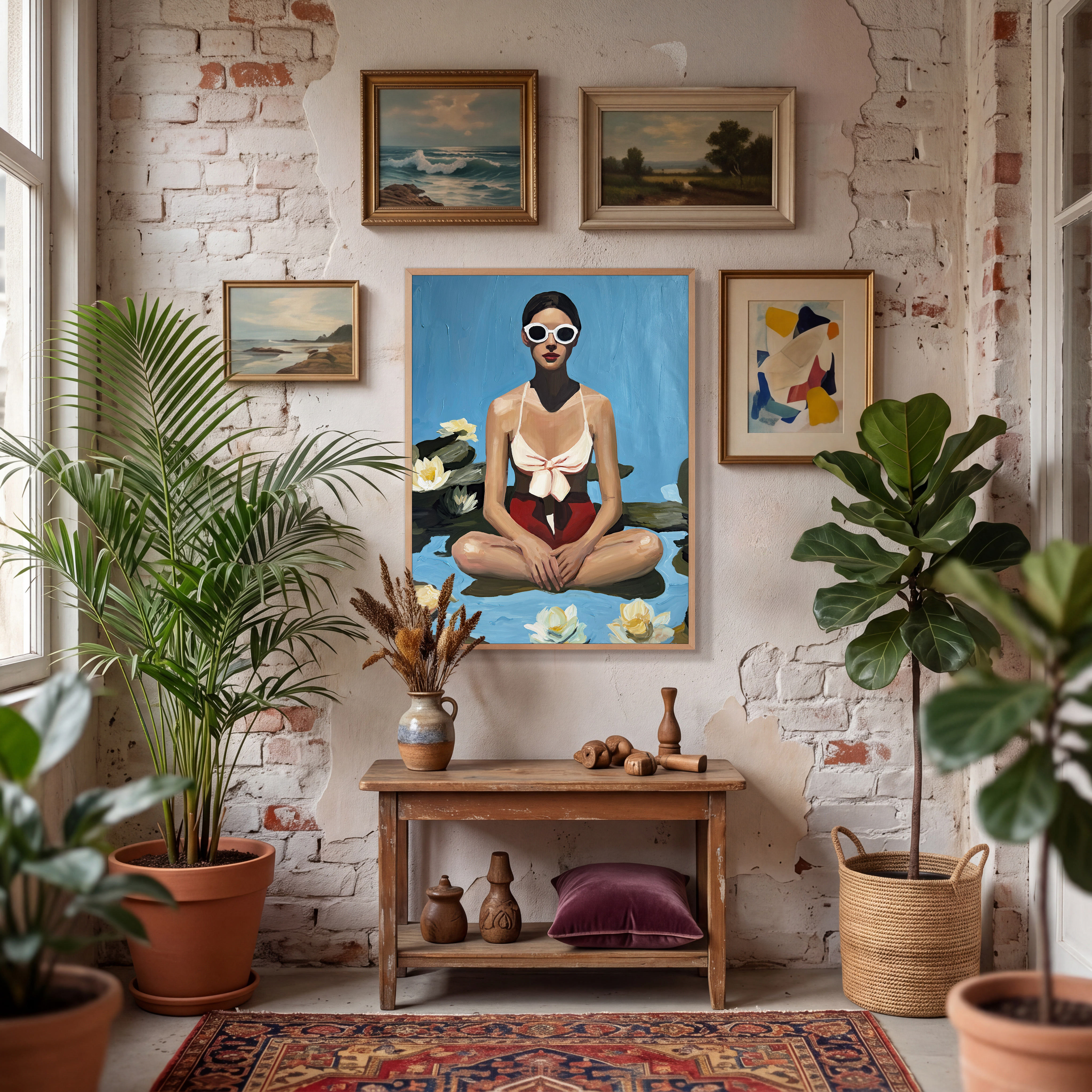 Within the White Lotus - Original Painting