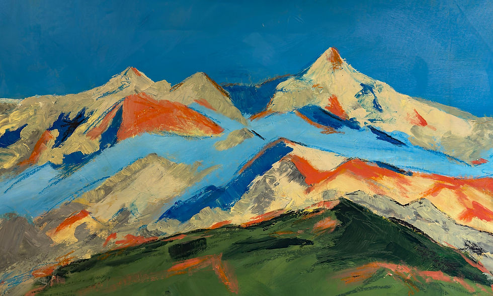 Thumbnail: Mountain Path - UNFRAMED CONTEMPORARY Original Painting