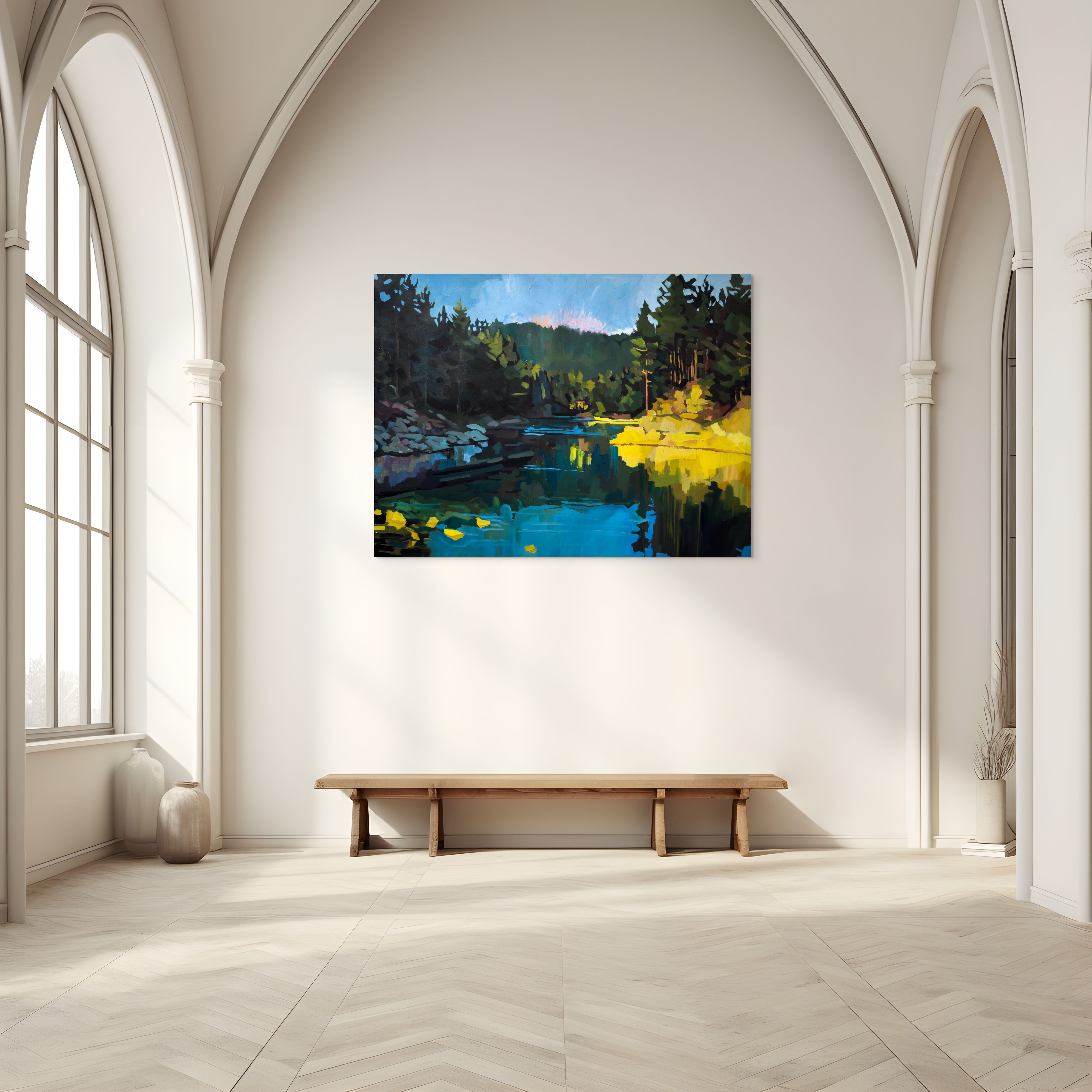 Shimmering shores - Canvas Print
