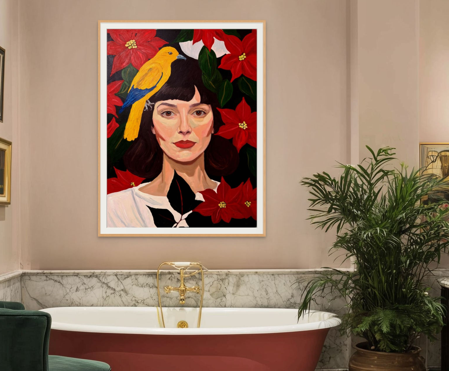 Behind the Flowers - Limited Edition Print