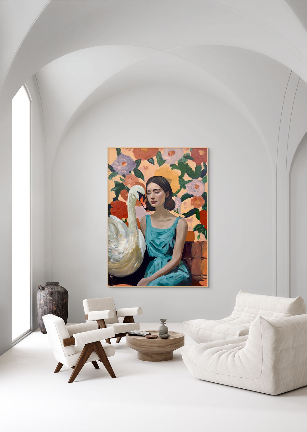 Thumbnail: Swan sister Canvas Print