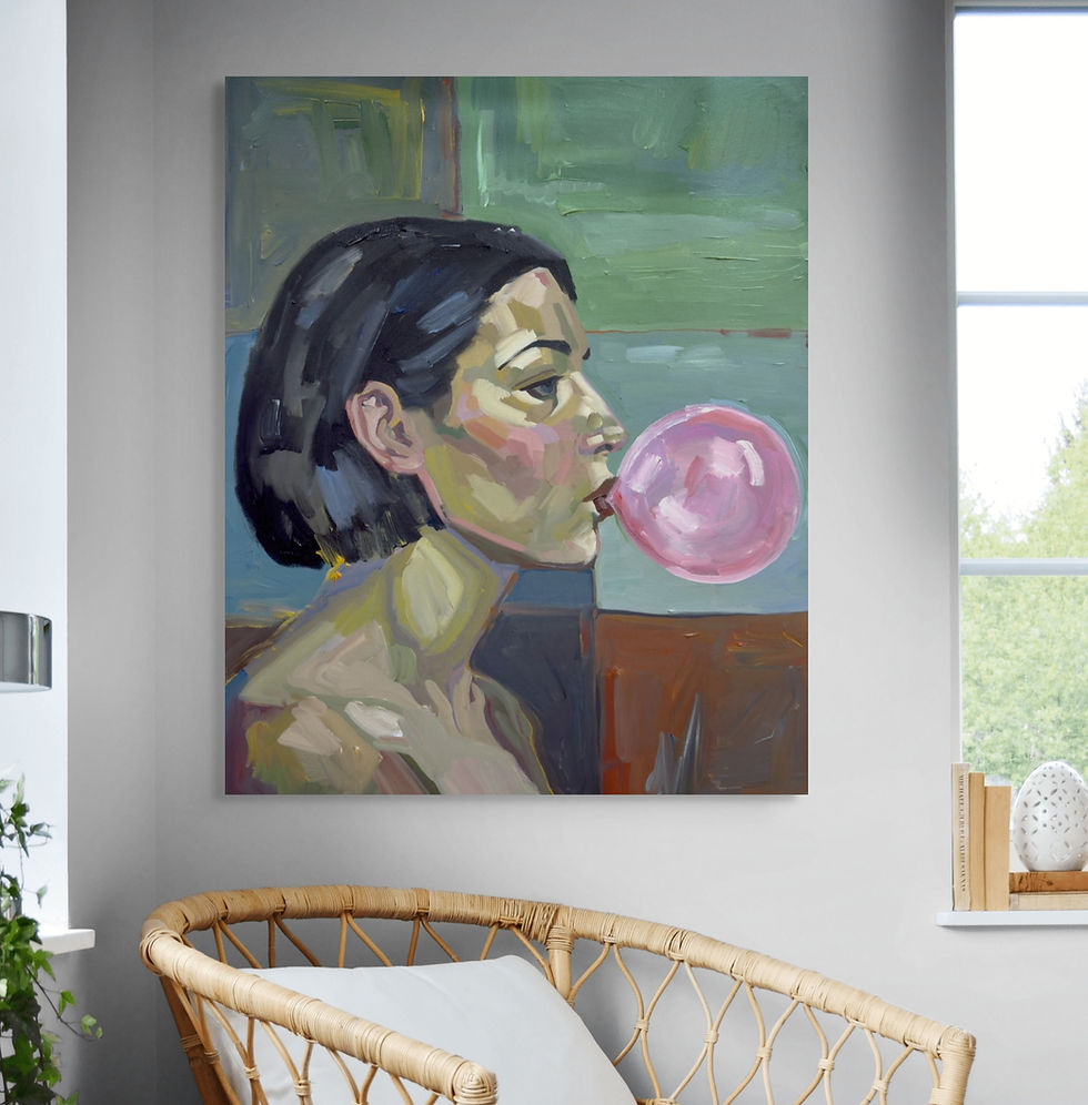 Thumbnail: Cotton candy silence  Canvas Print