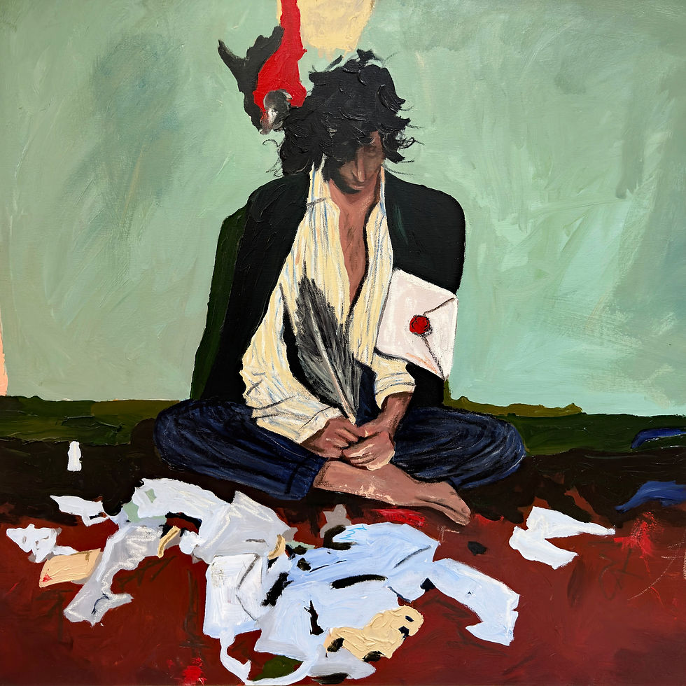 Thumbnail: BN 19 - Regrets, in Writing - Original Painting