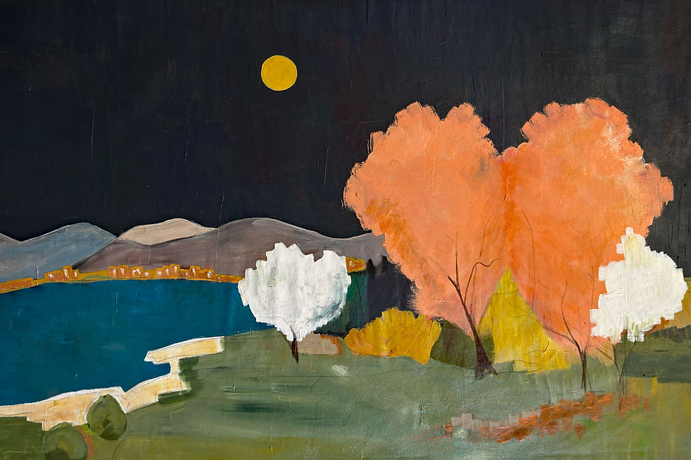Thumbnail: Under Full Moon - UNFRAMED CONTEMPORARY Painting